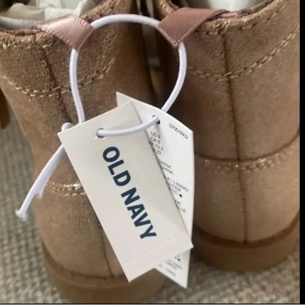 Old Navy Shiny Side-Zip Western Boots